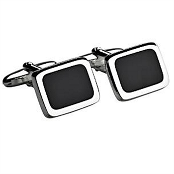 Manschettenknöpfe in Silber mit Onyx 40912280908